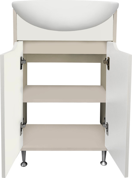 Изображение товара Тумба под умывальник Runo Эконова 60 (серый/оливковый)