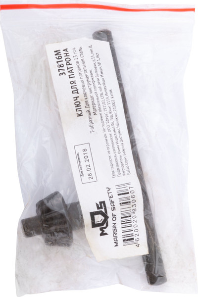 Изображение товара Ключ для сверлильного патрона MOS T-образный 13мм / 37816М