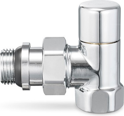 Изображение товара Клапан запорный Varmega Радиаторный угловой 1/2" / VMDV01-410404 (хром)