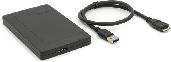 Изображение товара Внешний жесткий диск Mirex HDD Universe Black 1TB 2.5'' USB 3.0 / 13630-UHDUVB10 (черный корпус)