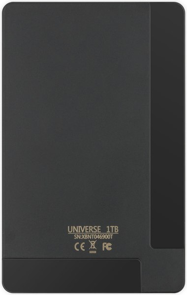 Изображение товара Внешний жесткий диск Mirex HDD Universe Black 1TB 2.5'' USB 3.0 / 13630-UHDUVB10 (черный корпус)