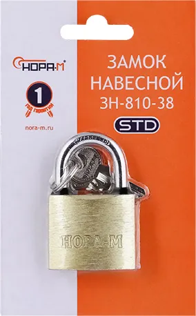 Изображение товара Замок навесной Нора-М ЗН-810-38мм 3кл / 16878
