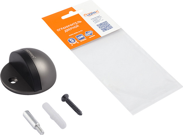 Изображение товара Ограничитель дверной Нора-М 100 / 18949 (графит)