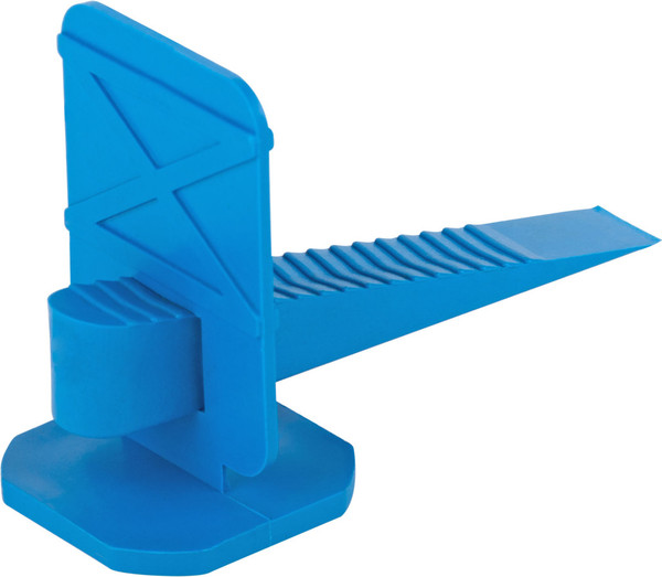 Изображение товара Система выравнивания плитки MOS 16781М (клипсы 40шт, клинья 40шт, синий)