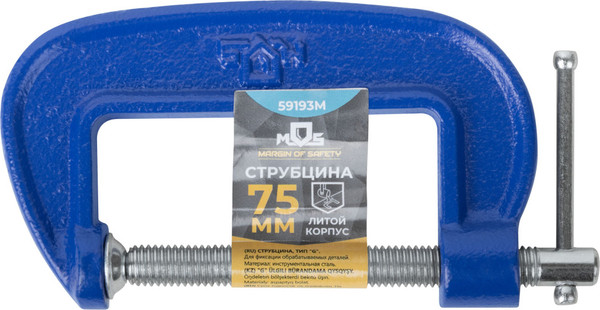 Изображение товара Струбцина MOS G 75мм / 59193М