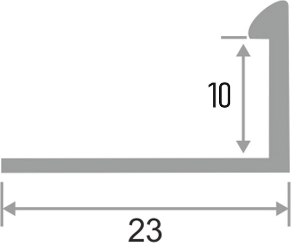 Изображение товара Уголок под плитку Profiling ПО-Г10 (2.7м, бронзовый блеск)