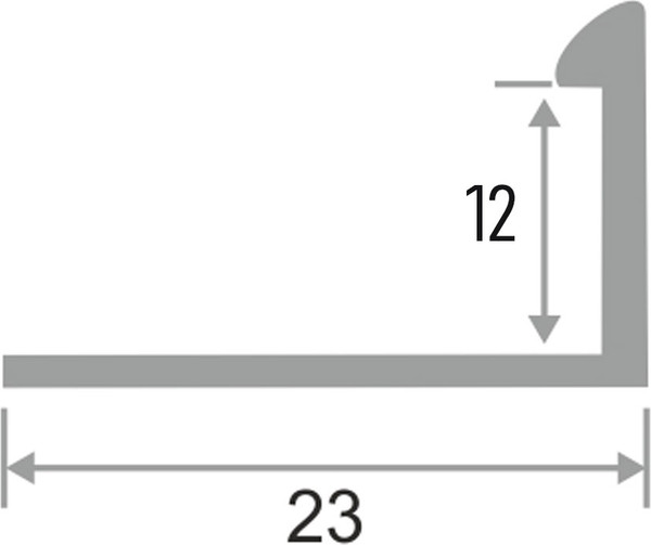 Изображение товара Уголок под плитку Profiling ПО-Г12 (2.7м, бронзовый блеск)