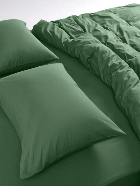 Изображение товара Комплект постельного белья Urban Family Зеленый виноград Евро 50x70 / 839 (пакет)