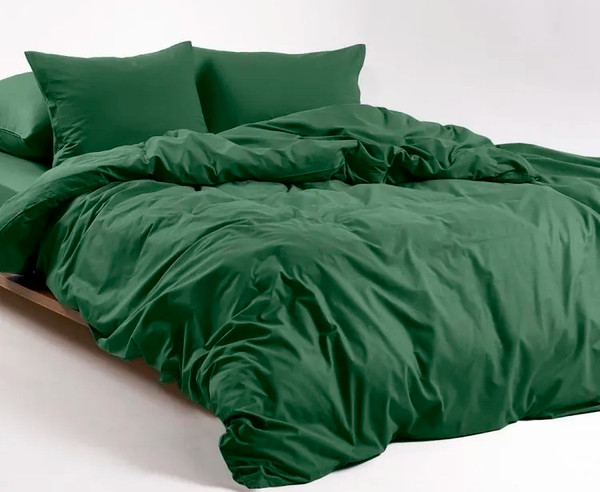 Изображение товара Комплект постельного белья Urban Family Зеленый виноград Евро 50x70 / 839 (пакет)