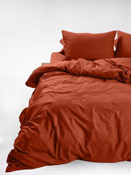 Изображение товара Комплект постельного белья Urban Family Оранждат Евро 70x70 / 837 (пакет)