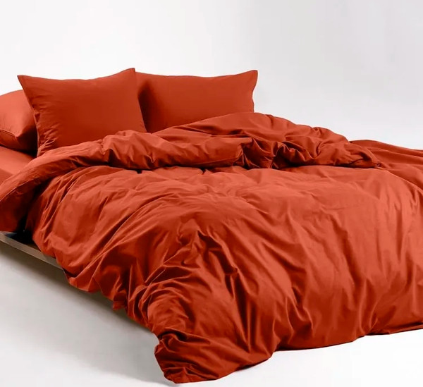 Изображение товара Комплект постельного белья Urban Family Оранждат Евро 70x70 / 837 (пакет)