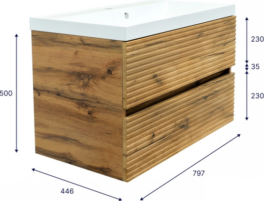 Изображение товара Тумба под умывальник Doratiz Сицилия 80 / 9911.194