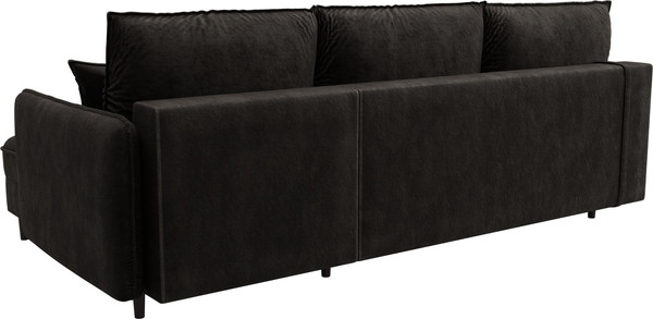 Изображение товара Диван угловой Лига Диванов Лига-064 НПБ универсальный / 129644 (велюр Brut 17 коричневый)