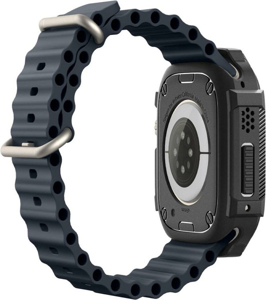 Изображение товара Защитный чехол для умных часов Spigen Rugged Armor для Apple Watch Ultra 1/2 / ACS05456 (матовый черный)