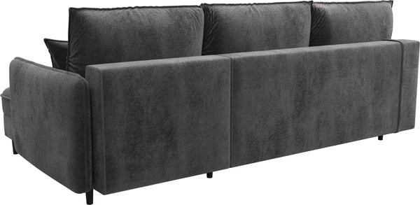 Изображение товара Диван угловой Лига Диванов Лига-064 НПБ универсальный / 129629 (велюр Tower 10 серый)