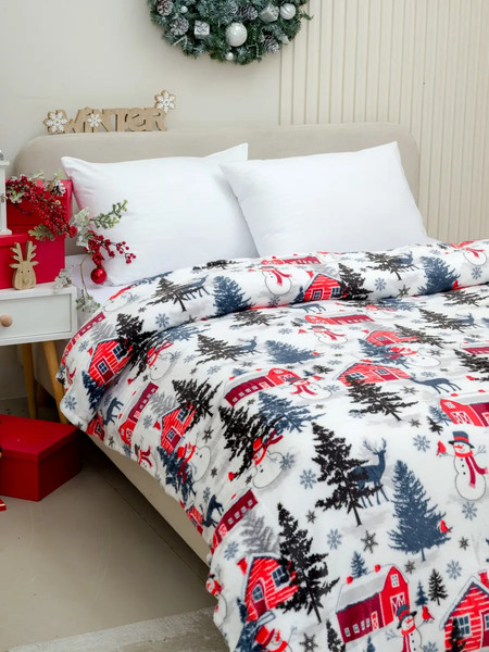 Изображение товара Плед Павлина Домики НГ 150x200