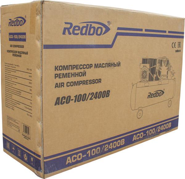 Изображение товара Воздушный компрессор Redbo ACO-100/2400B / 39785