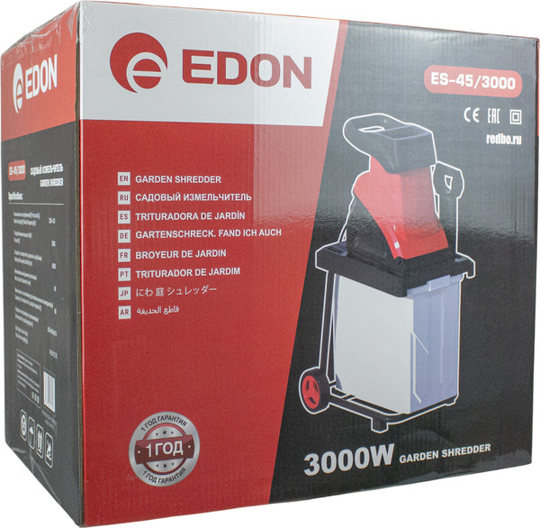Изображение товара Садовый измельчитель электрический Edon ES-45/3000 / 39841
