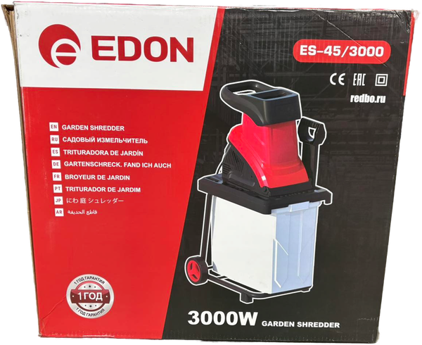 Изображение товара Садовый измельчитель электрический Edon ES-45/3000 / 39841