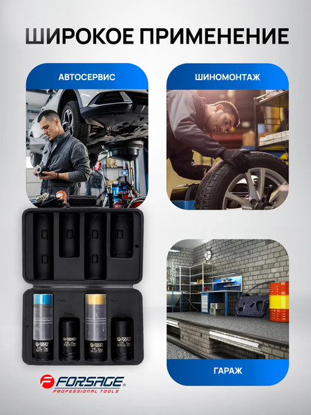 Изображение товара Набор головок слесарных Forsage F-4035D / 65878