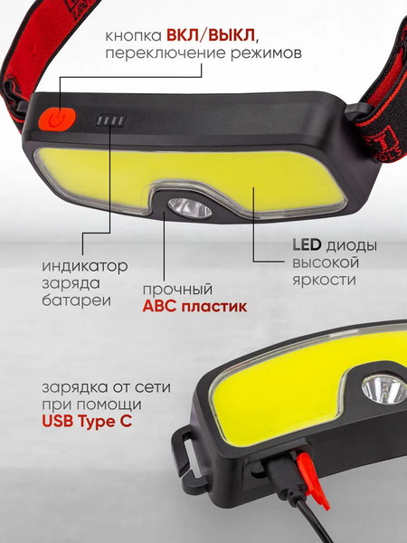 Изображение товара Фонарь ForceKraft FK-TH2158 (65825)