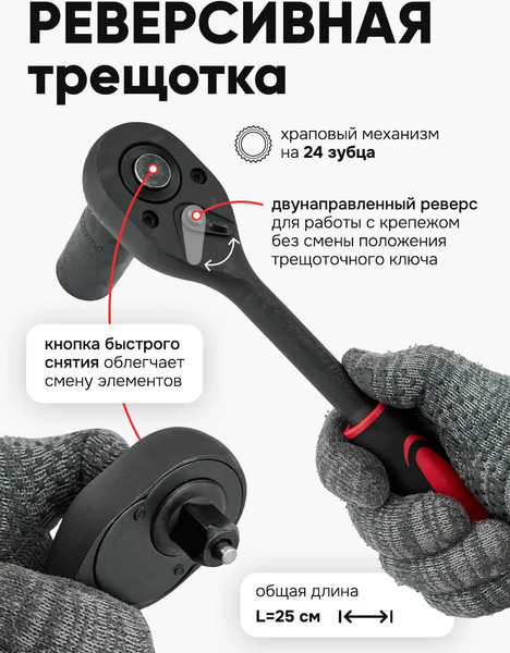 Изображение товара Универсальный набор инструментов ForceKraft FK-4027-K / 65872