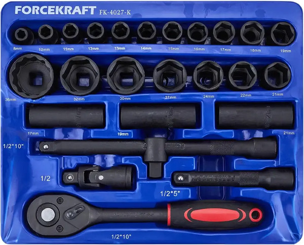 Изображение товара Универсальный набор инструментов ForceKraft FK-4027-K / 65872