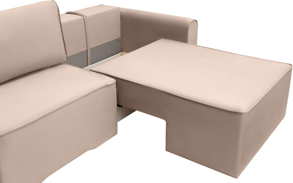 Изображение товара Диван угловой KRONES Олимп 4 (велюр карамельный)