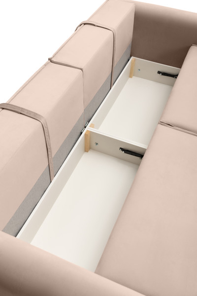 Изображение товара Диван угловой KRONES Олимп 4 (велюр карамельный)