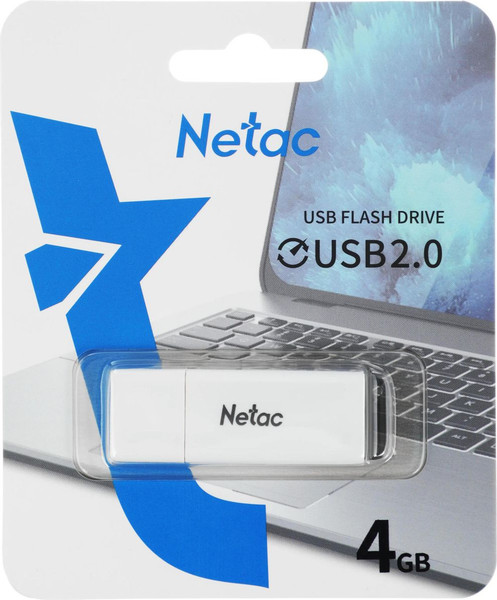 Изображение товара USB flash накопитель Netac U185 USB2.0 4GB NT03U185N-004G-20WH