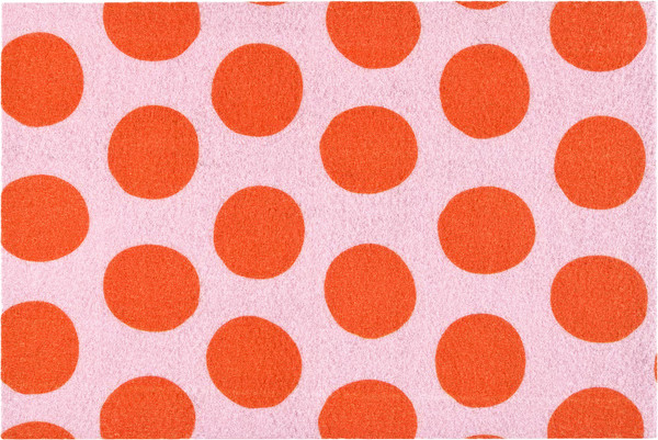 Изображение товара Коврик грязезащитный Ikea Korfaltspil 605.980.82 (розовый/оранжевый)