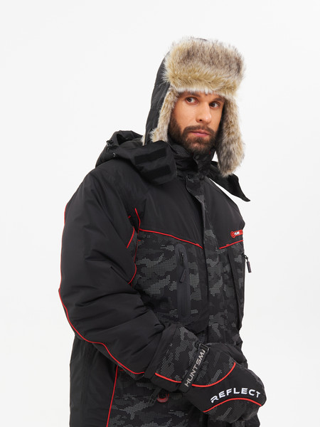 Изображение товара Костюм для охоты и рыбалки Huntsman Siberia Reflect V2 -50°C (р.68-70/182-188, черный)