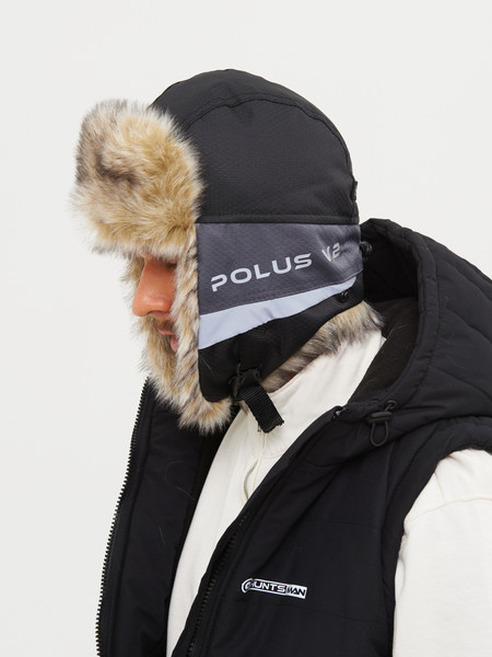 Изображение товара Шапка Huntsman Полюс V2 Cell (р.58-60, серый/черный)