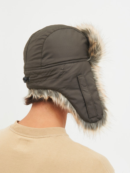 Изображение товара Шапка Huntsman Евро Енот с маской Taslan (р.56-58, хаки)