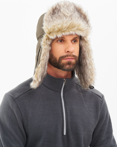 Изображение товара Шапка Huntsman Евро Волк с маской Taslan (р.58-60, хаки)