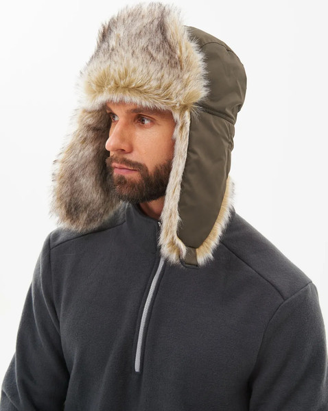 Изображение товара Шапка Huntsman Евро Волк с маской Taslan (р.58-60, хаки)