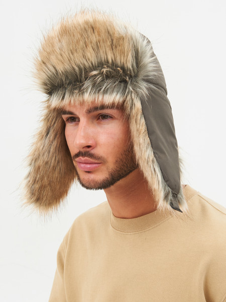 Изображение товара Шапка Huntsman Евро Енот с маской Taslan (р.58-60, хаки)