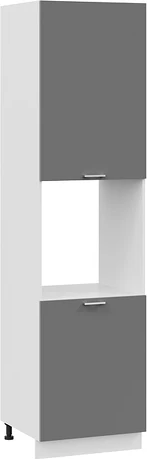 Изображение товара Шкаф-пенал кухонный ТриЯ Габриэлла 1ПВ6 с двумя дверями (белый/титан)