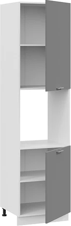 Изображение товара Шкаф-пенал кухонный ТриЯ Габриэлла 1ПВ6 с двумя дверями (белый/титан)