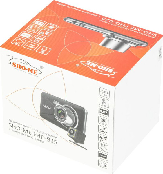 Изображение товара Автомобильный видеорегистратор Sho-Me FHD-925 (черный)