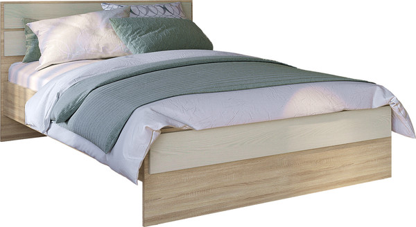 Изображение товара Полуторная кровать Евва Венеция BH-1200 (дуб сонома/ясень снежный)