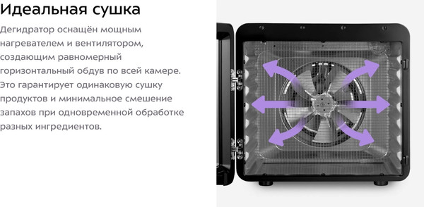 Изображение товара Сушилка для овощей и фруктов Kitfort КТ-4955