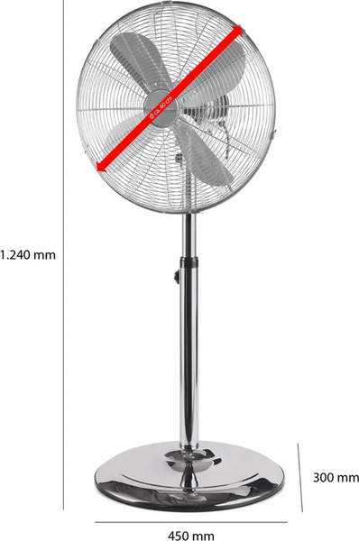 Изображение товара Вентилятор ProfiCare PC- VL 3064 MS inox 40см