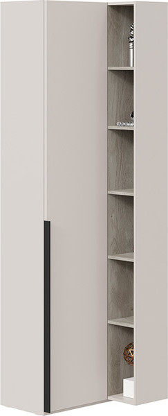 Изображение товара Шкаф ТриЯ Порто СМ-393.21.024 с 1 глухой дверью (кашемир матовый/баттл рок/кашемир сатин)