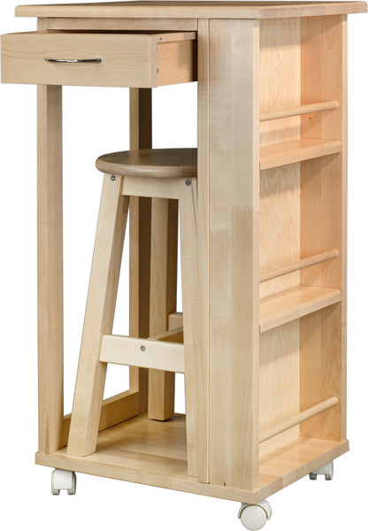 Изображение товара Тумба Мебелик с табуретом (лак)