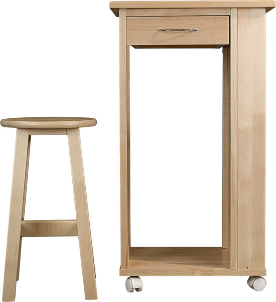 Изображение товара Тумба Мебелик с табуретом (лак)