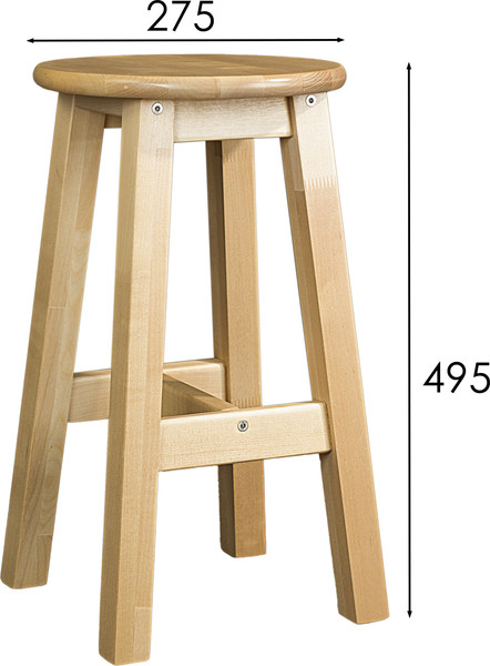 Изображение товара Тумба Мебелик с табуретом (лак)