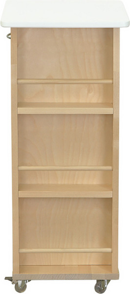 Изображение товара Тумба Мебелик с табуретом (белый/лак)