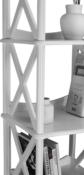 Изображение товара Стеллаж Мебелик Джульетта 4 уровня (молочный дуб)