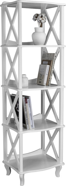 Изображение товара Стеллаж Мебелик Джульетта 4 уровня (молочный дуб)